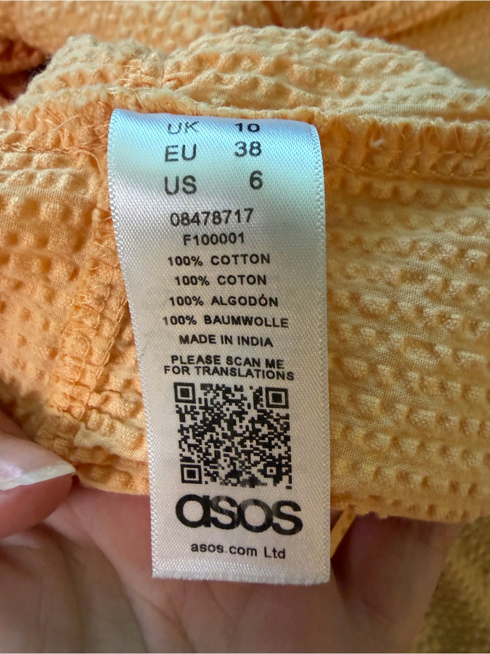 ASOS Peach Ruffle Tiered Camisole - Picture 4 of 4